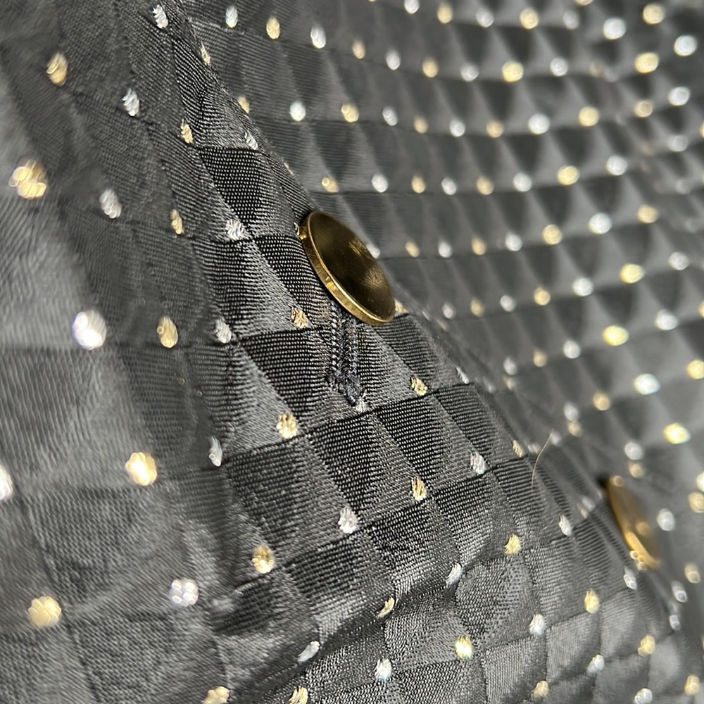 ☀Evan Picone Lord & Taylor women Gold polka dot Blazer size 8 - Picture 8 of 9